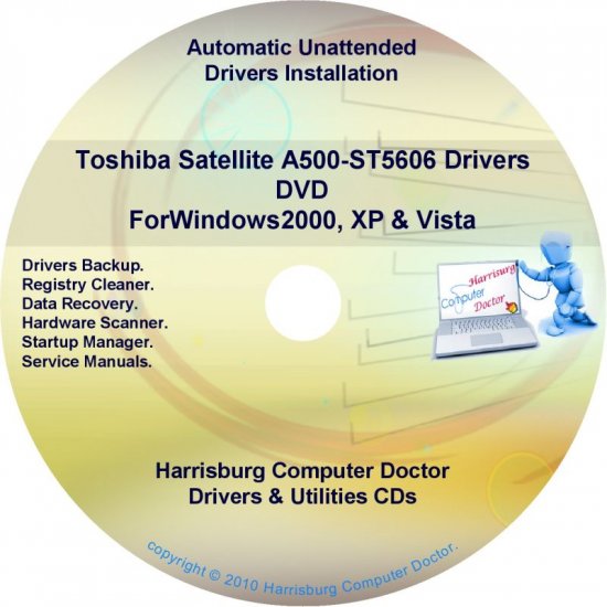 Toshiba Satellite A500-ST5606 Drivers Recovery DVD