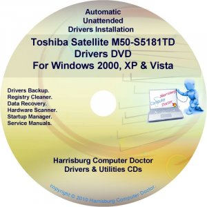 Toshiba Satellite M50-S5181TD Drivers Recovery CD/DVD