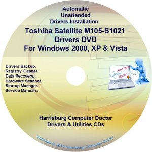 Toshiba Satellite M105-S1021 Drivers Recovery CD/DVD