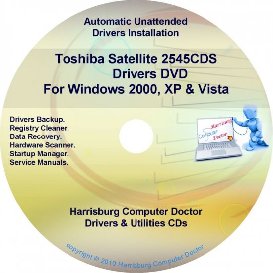 Toshiba Satellite 2545CDS Drivers Recovery CD/DVD