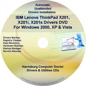 IBM Lenovo ThinkPad X201 Drivers Recovery Disc CD/DVD