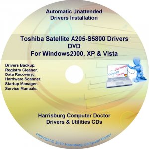 Toshiba Satellite A205-S5800 Drivers Recovery CD/DVD