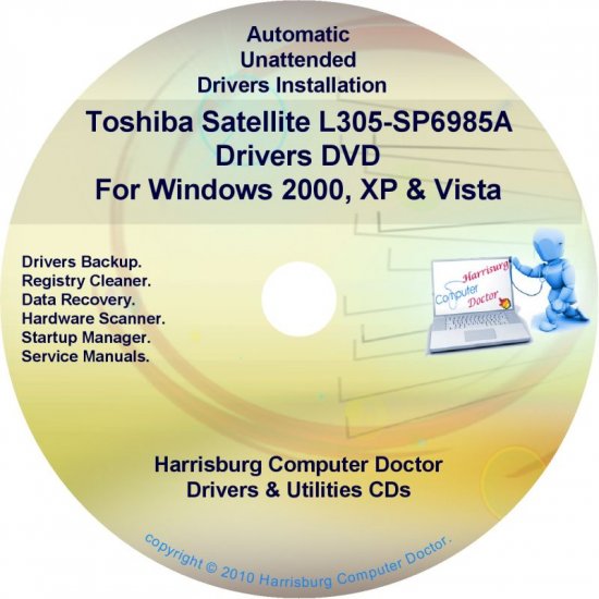 Toshiba Satellite L305-SP6985A Drivers CD/DVD