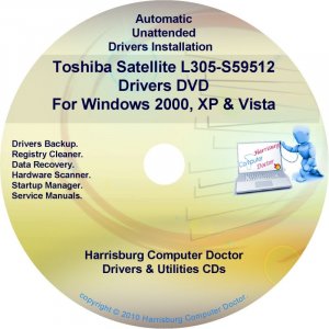 Toshiba Satellite L305-S59512 Drivers Recovery CD/DVD