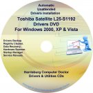 Toshiba Satellite L25-S1192 Drivers Recovery CD/DVD