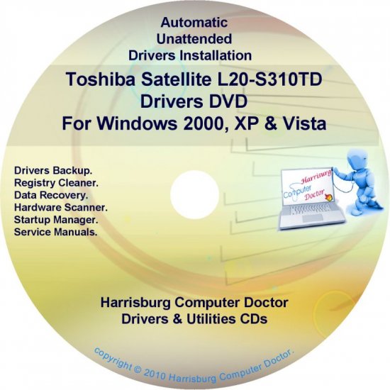 Toshiba Satellite L20-S310TD Drivers Recovery CD/DVD