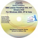 IBM Lenovo ThinkPad X40 &  X41 Drivers Disc CD/DVD