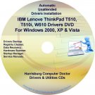 IBM Lenovo ThinkPad T510 & W510 Drivers Disc CD/DVD