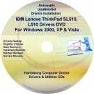 IBM Lenovo ThinkPad SL510 L510 Drivers Disc CD/DVD