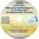 IBM Lenovo ThinkPad Edge 13 14 15 Drivers Disc CD/DVD