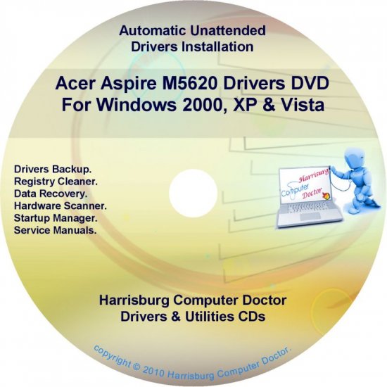 Acer Aspire M5620 Drivers Restore Recovery CD/DVD