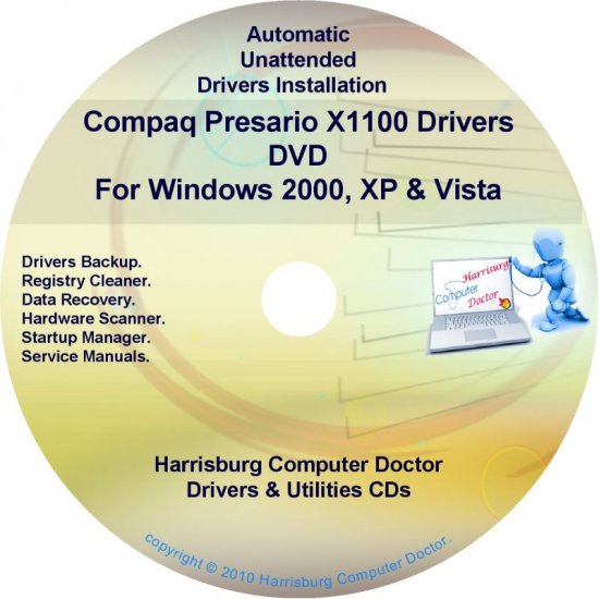 Compaq Presario X1100 Drivers Restore HP Disc CD/DVD