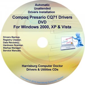 Compaq Presario CQ71 Drivers Restore HP Disc CD/DVD