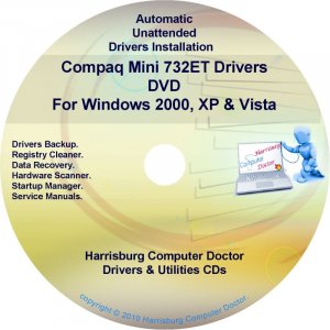 Compaq Mini 732ET Drivers Restore HP Disc Disk CD/DVD