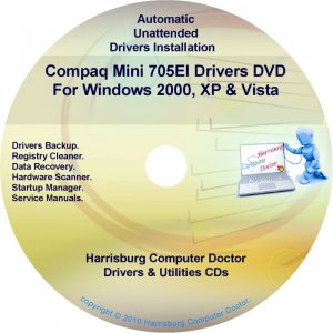 Compaq Mini 705EI Drivers Restore HP Disc Disk CD/DVD