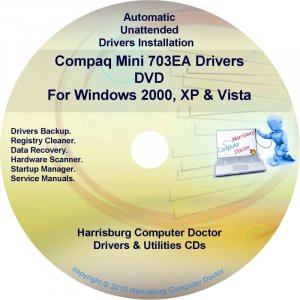 Compaq Mini 703EA Drivers Restore HP Disc Disk CD/DVD