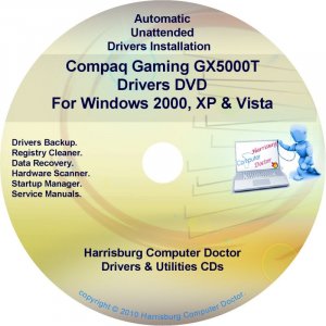 Compaq Gaming GX5000T Drivers Restore HP Disc CD/DVD