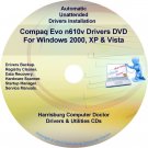 Compaq Evo n610v Drivers Restore HP Disc Disk CD/DVD