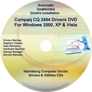 Compaq CQ2404 Drivers Restore HP Disc Disk CD/DVD