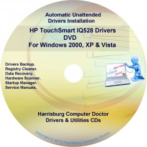 HP TouchSmart IQ528 Driver Recovery Disc CD/DVD