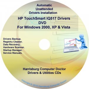 HP TouchSmart IQ517 Driver Recovery Disc CD/DVD