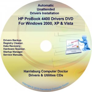 HP ProBook 4400 Driver Recovery Restore Disc CD/DVD