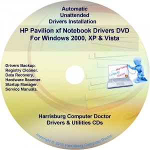 HP Pavilion xf Notebook Driver Recovery Disc CD/DVD