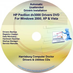 HP Pavilion dv3000 Driver Recovery Disc CD/DVD