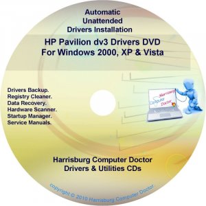 HP Pavilion dv3 Driver Recovery Disc CD/DVD