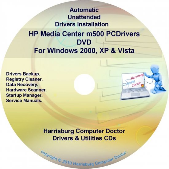 HP Media Center m500 Driver Recovery Disc CD/DVD
