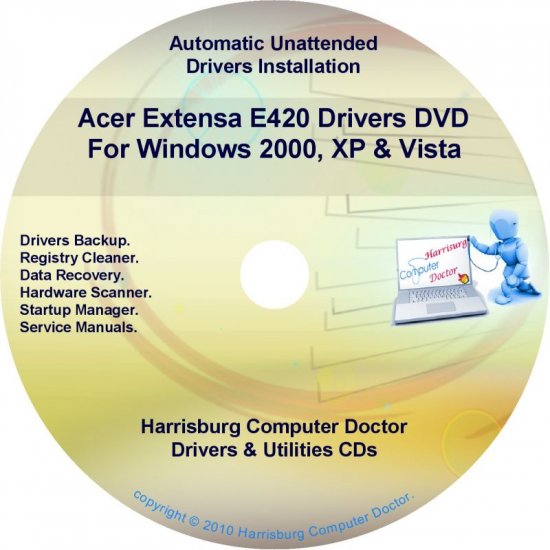 Acer Extensa E420 Drivers Restore Recovery CD/DVD