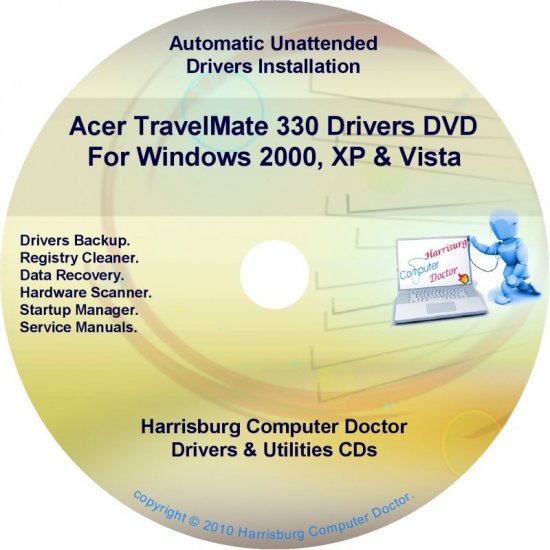 Acer TravelMate 330 Drivers Restore Recovery CD/DVD