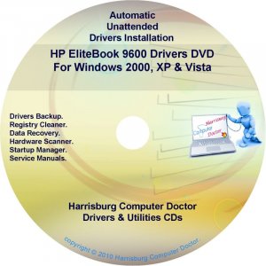 HP EliteBook 9600 Driver Recovery Restore Disc CD/DVD