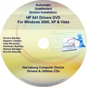 HP 541 Driver Recovery Restore Software Disc CD/DVD