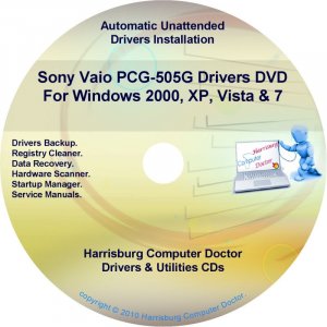 Sony Vaio PCG-505G Drivers Restore Recovery CD/DVD