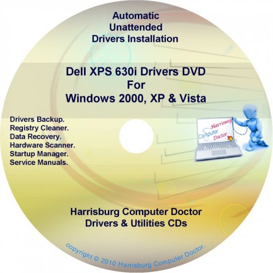 Dell XPS 630i Drivers Recovery Restore Disc Disk CD/DVD