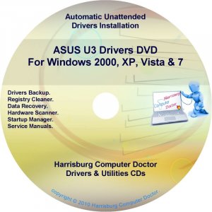 Asus U3 Drivers Restore Recovery CD/DVD