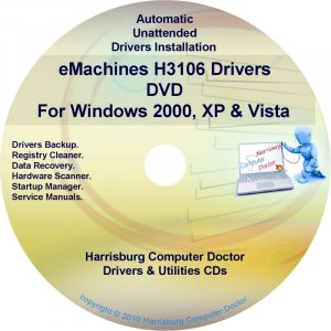 eMachines H3106 Drivers Restore Recovery CD/DVD