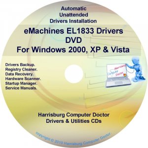 eMachines EL1833 Drivers Restore Recovery CD/DVD
