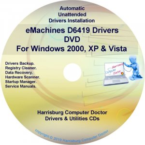 eMachines D6419 Drivers Restore Recovery CD/DVD