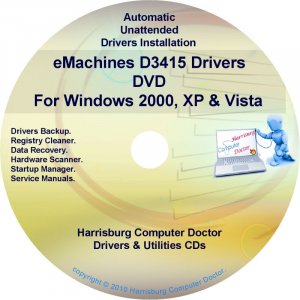 eMachines D3415 Drivers Restore Recovery CD/DVD