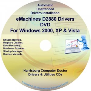 eMachines D2880 Drivers Restore Recovery CD/DVD
