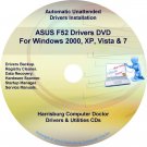 Asus F52 Drivers Restore Recovery CD/DVD