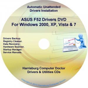 Asus F52 Drivers Restore Recovery CD/DVD