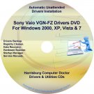 Sony Vaio VGN-FZ Drivers Restore Recovery CD/DVD