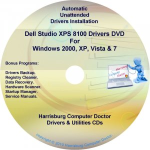 Dell Studio XPS 8100 Drivers Recovery Disc Disk CD/DVD