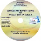Dell Studio XPS 1647 Drivers Recovery Disc Disk CD/DVD