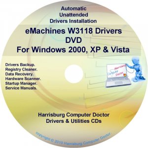 eMachines W3118 Drivers Restore Recovery CD/DVD