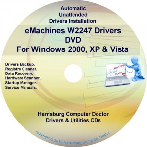 eMachines W2247 Drivers Restore Recovery CD/DVD