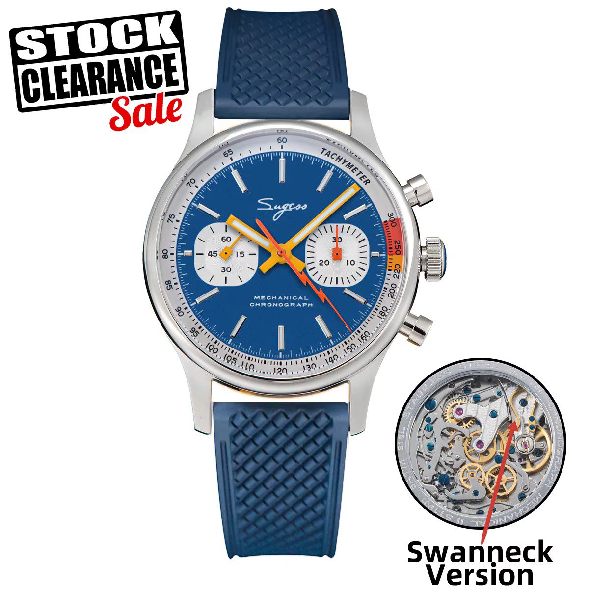 Sugess mechanical automatic men watch